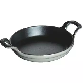 staub Dish 40509-544 Mini Round Dish, Gray, 4.7 inches (12 cm) Au Gratin Dish, Induction Compatible
