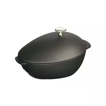 staub Pot черная эмалированная кастрюля для литья японская кастрюля для мидий Mussel 25cm [Авторизованный продукт] 40509-494 чёрный