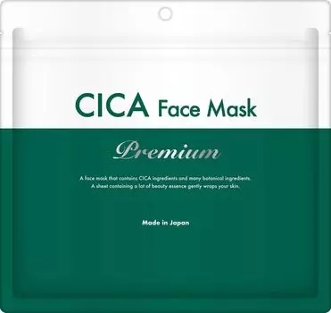 STAY FREE CICA Face Mask Premium 30P Centella Centella Extract Deer Sheet Pack CICA Made in Japan pieces x ((30 1))