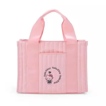 Стеганая сумка-тоут Sanrio S Hello Kitty приблизительно. Ширина 28,5 x Глубина 10 x Высота 21 см 443930