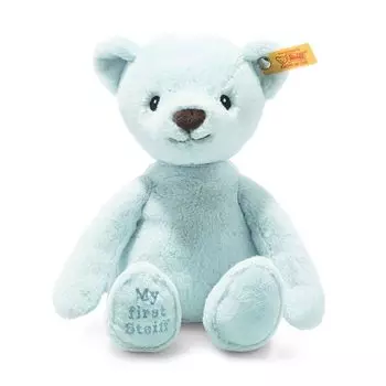 Steiff Cuddly Friends My First Bear синий 26 см 242144 японский [Авторизованный продукт]