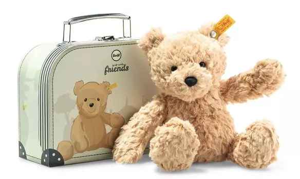 Steiff Cuddly Friends плюшевый мишка Джимми чемодан 25 см 113918 японский [Авторизованный продукт]