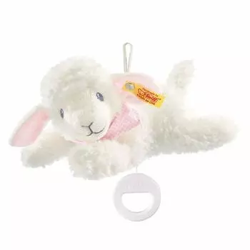 Steiff Good Night Ram Pink Music Box 25cm 239649
