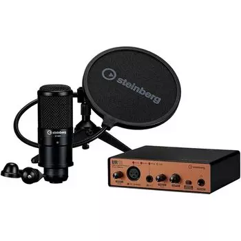 Steinberg USB аудио интерфейсный пакет UR12 Black & Copper Модель UR12B PS Pack