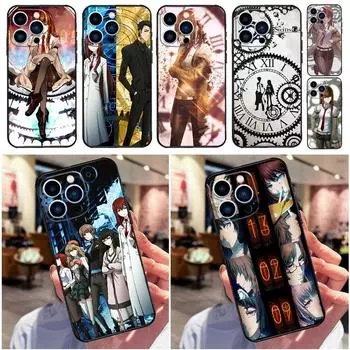 Steins Gate Okabe Anime Phone Case For iPhone 14 12 11 13 Pro Max Cover on iPhone 13 Mini X XS Max XR 8 7 SE Coque iPhone 12Pro MAX