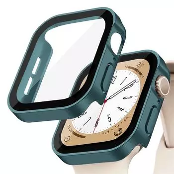 Стекло+крышка для Apple Watch серии 8 7 6 5 4 se 44 мм 40 мм 41 мм 45 мм Straight Edge Screen Protector apple watch accessories Series 654 SE 40MM