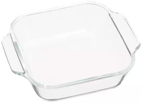 Стеклянная форма для тостера iwaki Basic Series, половина 144 x 120 x 39 мм, 340 мл, KBC3840, термостойкая чистый