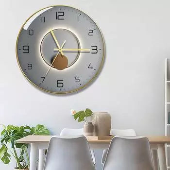 Стеклянные настенные часы Современный дизайн Геометрическая серия Искусство Круглый Mute Креативный подвесной домашний Гостиная Спальня Украшение 12 дюймов 12 inch