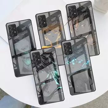 Стеклянный чехол для Samsung Galaxy A52 A71 A50 A51 A70 A21s A31 A72 A10 A12 A30 A22 5G чехол для телефона Tokyo Revengers Samsung A03