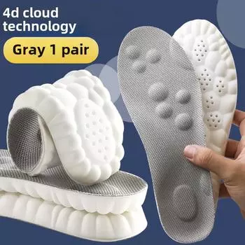 Стельки Comfort для мужчин и женщин — мягкая 4D поддержка свода стопы, амортизация, дезодорирование пота, идеально подходят для длительного стояния и занятий спортом 45-46