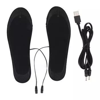 Стельки с подогревом, перезаряжаемые через USB, для женщин и мужчин, электрические грелки для ног, моющиеся, сделай сам, для охоты на открытом воздухе