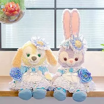 Stella Lou Cookie Ann Blue Dress Costume Set Plush Toy Sold Separately For Plush S Size Clothes Rose Corsage Straw Hat Original Design Goods Clothes
