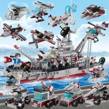 STEM Building Set Toy 651pcs Construction Cruiser Ocean Ship Building Toy для мальчиков от 6 лет 25 моделей Engineering