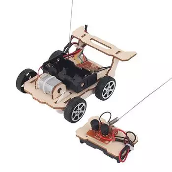Stem Toy Беспроводной пульт дистанционного управления для сборки автомобиля Образовательный научный эксперимент Набор