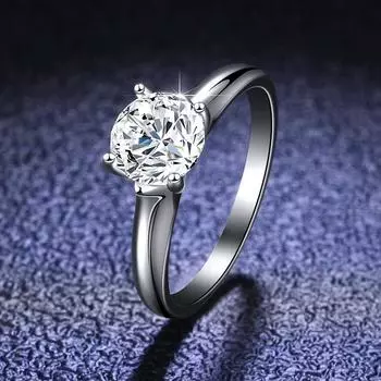 Стерлинговое серебро S925 D цвет 1 карат с муассанитом новое кольцо женское обручальное кольцо предложение кольцо с бриллиантом подарок для подруги изысканный ювелирный подарок Opening is adjustable