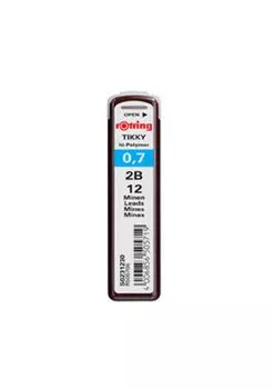 Стержень для механического карандаша Rotring 2B S0 японский 0,7 мм 231-230 [Оригинальный продукт] чёрный