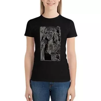 Stevie Nicks Женская футболка Забавные футболки Графические футболки Футболки для женщин Хлопок S белый