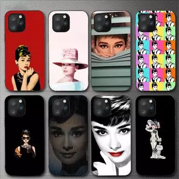 Стильный чехол для телефона Одри Хепберн для Iphone 11 12 Mini 13 14 Pro Xs Max X 8 7 6s Plus 5 Se Xr Shell iPhone13PRO