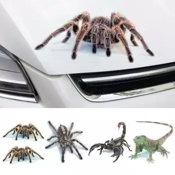 Стильный милый крутой паук 3D автомобильные наклейки мультфильм творческая личность украшения наклейки 2#