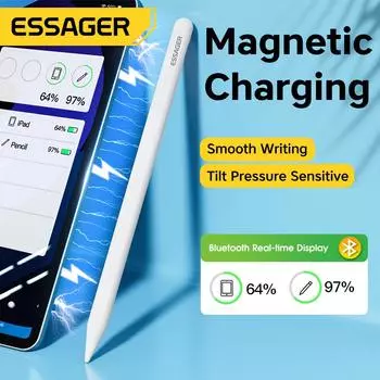 Стилус Essager для Apple Pencil 2 1 для Ipad Air Pro, мини-аксессуары, Bluetooth, магнитный стилус с беспроводной зарядкой, карандаши cable Charging