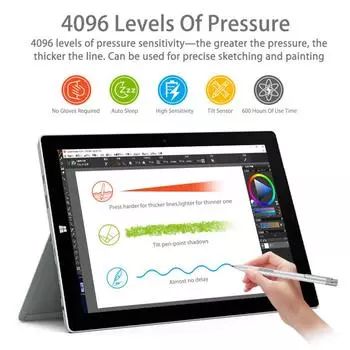 Стилус Fonken для Microsoft Surface Pro 3/4/5/6/7/X Surface Go Book 3, ноутбука Smart Pen Touch для HP Envy X360 ASUS