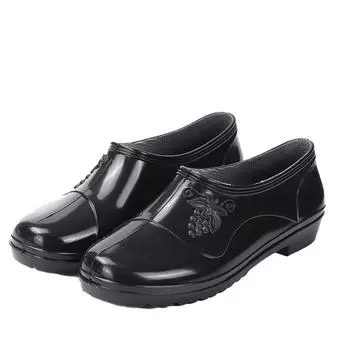 Stock Available Ankle-High Industrial Rain Boots Waterproof Kitchen Rubber Shoes 37