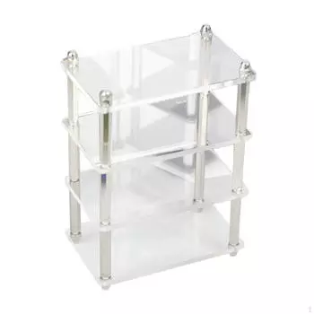 Стойка для миниатюрных кукольных домиков, полка для спальни Small Clear