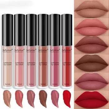 Стойкая нелипкая матовая помада Lip Tint Lip Tint Matte Lip Gloss с невыцветающим и антипригарным эффектом чашки 2ML