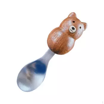 Столовые приборы Bear Spoon, милые, с рисунком из мультфильмов, кухонные гаджеты, многоцелевые столовые приборы из нержавеющей стали для десертов