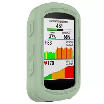 Stopwatch Silicone Case Anti-drop Bicycle Computer Cover for Garmin Edge 840 540 белый