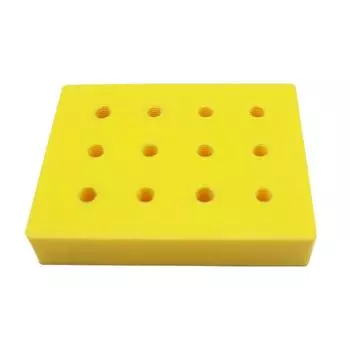 Storage Box With 12 Holes, Compact M8 Thread Chuck Replacement Head Storage Box, Dent Hammer Tips жёлтый