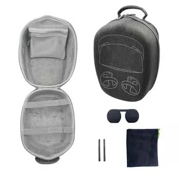 Storage Case Carrying Box Lens Cover Belts for PS VR2 Headset All-in-One Box with Inner Elastic Bands VR Accessories