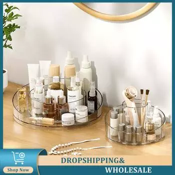 Storage Rack And Durable 360 ° Rotating Storage Transparent And Understated Versatile Color Scheme Cosmetics Storage Box Stable