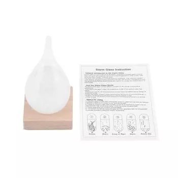 Storm Glass Creative Каплевидная бутылка Storm Glass Настольная метеостанция Прогноз погоды