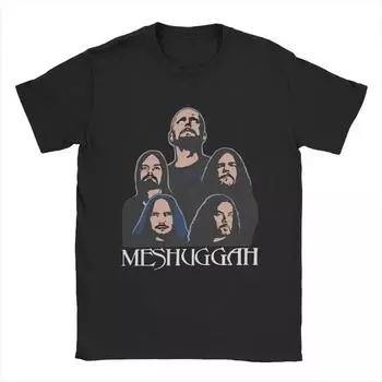 Straws Pulled At Random Meshuggah Футболка Мужская 100% Хлопок Новинка Футболки Футболка с круглым вырезом Футболка с коротким рукавом Одежда Идея для подарка S чёрный