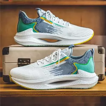 Street Style Shoes For Men Sport Walking Sneakers Male Fashion Casual Walking Shoes Fashion Men s Sneakers Breathable 2024 39 синий