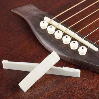 String Guitar Guitar Bridge Pins Saddle Nut Ivory Acoustic Guitar Bridge Pin Cattle Lp Tailpiece Tremolo 1set