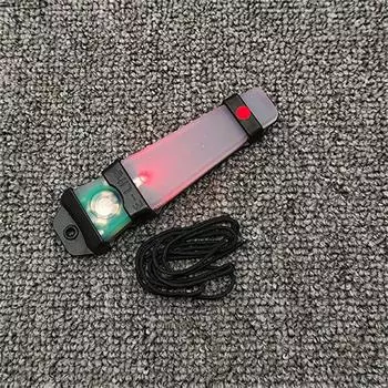 Strobe Light Helmet Light Waterproof Safety Flashing Light Survival Signal Light Hiking Cycling Red-Black Shell