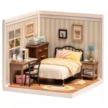 Строительные блоки наборы 3D головоломка игрушка Супер магазин Sweet Dream спальня пластиковый DIY миниатюрный домик комплект