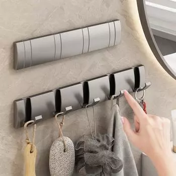 Strong Adhesive Invisible Wall Hooks for Bathroom & Door