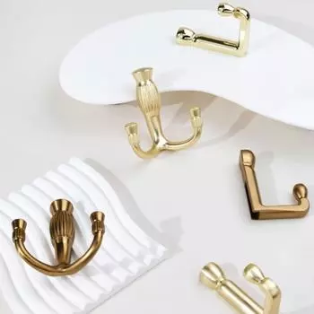 Strong Bearing Capacity Hanging Clothes Hook Rust-proof Wear-resistant Wall Hanging Hook Punching Installation Zinc Alloy