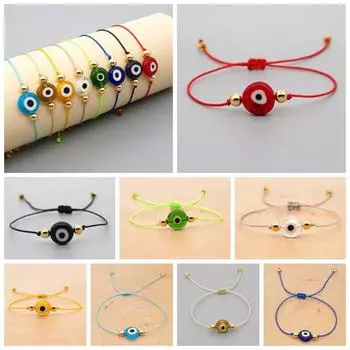 Струнный браслет Lucky Red Rope Pulseras Fortune, уникальный женский браслет «Глаз демона»