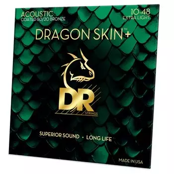 Струны для акустической гитары DR Strings DRAGON Bronze SKIN+ 80/20 DA8-10 []