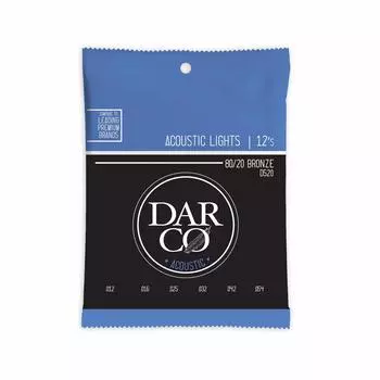 Струны для акустической гитары Martin DARCO Darco Acoustic D520 Light (80/20 бронза) .012-.054