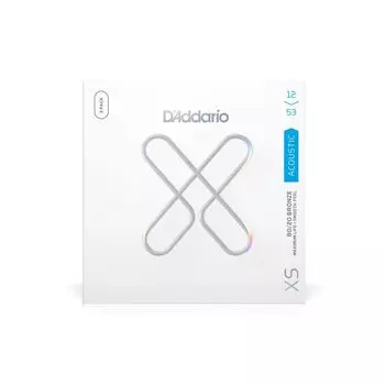 Струны для акустической гитары XS Coated Strings Bronze Light 3 комплекта D Addario 80/20 .012-.053 XSABR1253-3P []