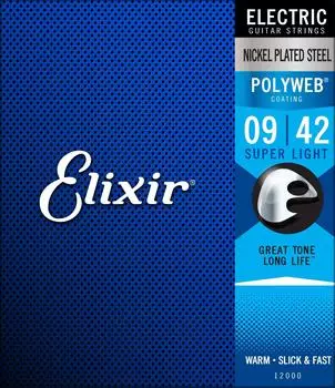 Струны для электрогитары Elixir POLYWEB Super Light .009-.042 #12000 []
