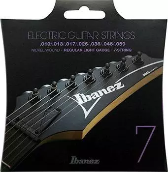 Струны для электрогитары Ibanez IEGS71 Regular Light Gauge для 7 струн 010-059 (Ибанез)