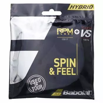 Струны для тенниса Babolat Gut RPM BLAST 125 TOUCH VS 130 RPM Blast Touch Hybrid Single Strand 281037 + + чёрный