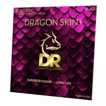 Струны DR Струны для электрогитары Струны с обмоткой из никеля Quantum DRAGON SKIN+ DEQ-9 []