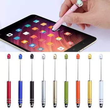 Студенческий подарок DIY ручка из бисера пластиковая ручка с сенсорным экраном шариковая ручка школьные канцелярские принадлежности